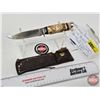 Image 1 : Puma Belt Knife w/Leather Sheath (Consignor Tag ~ Original Puma : Solingen Germany : Abercombie & Fi