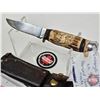 Image 4 : Puma Belt Knife w/Leather Sheath (Consignor Tag ~ Original Puma : Solingen Germany : Abercombie & Fi