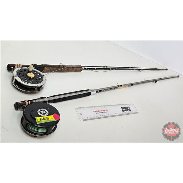 Fly Fishing Rod & Reels (2) :  - Omni 8'6" Rod (2pc) & Intrepid Rimfly Reel  - Finalist 8ft Rod (2pc