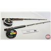 Image 1 : Fly Fishing Rod & Reels (2) :  - Omni 8'6" Rod (2pc) & Intrepid Rimfly Reel  - Finalist 8ft Rod (2pc