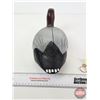 Image 7 : Wooden Duck Decoy (Consignor Tag ~ Vintage Redhead Drake : Working Decoy : Hand Carved & Painted) (M
