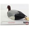 Image 8 : Wooden Duck Decoy (Consignor Tag ~ Vintage Redhead Drake : Working Decoy : Hand Carved & Painted) (M