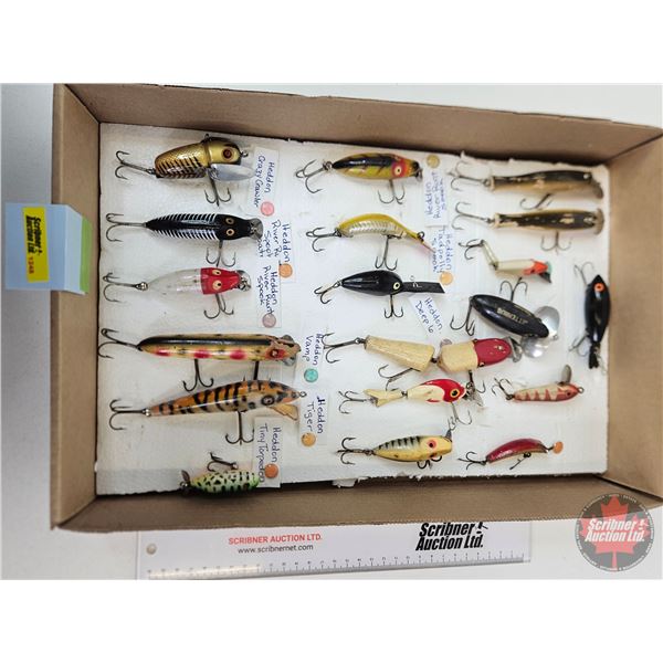 Vintage Heddon Fishing Lures (19pcs)