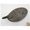 Image 12 : Wooden Duck Decoy (Consignor Tag ~ Vintage Redhead Drake : Working Decoy : Glass Eyes : Found in Que