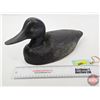 Image 1 : Wooden Duck Decoy (Consignor Tag ~ Vintage Redhead Drake : Working Decoy : Glass Eyes : Found in Que