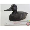 Image 2 : Wooden Duck Decoy (Consignor Tag ~ Vintage Redhead Drake : Working Decoy : Glass Eyes : Found in Que