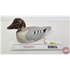 Image 1 : Wooden Duck Decoy (Consignor Tag ~ Golden Eye : Working Decoy : by Henri Laviolette from Valleyfield