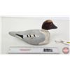 Image 5 : Wooden Duck Decoy (Consignor Tag ~ Golden Eye : Working Decoy : by Henri Laviolette from Valleyfield