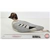 Image 8 : Wooden Duck Decoy (Consignor Tag ~ Golden Eye : Working Decoy : by Henri Laviolette from Valleyfield