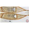 Image 2 : Wooden Alaskan Style Snowshoes  (Measures : 60"L x 12"W)