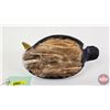 Image 8 : Wooden Carving  (Consignor Tag ~ Hand Carved & Painted Common Eider) (Measures : 4-1/4"H x 6"W x 10"