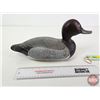 Image 5 : Wooden Duck Decoy (Consignor Tag ~ Redhead Drake : Working Decoy : Hollow Body : Found in Quebec : U