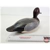 Image 6 : Wooden Duck Decoy (Consignor Tag ~ Redhead Drake : Working Decoy : Hollow Body : Found in Quebec : U