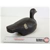 Image 6 : Wooden Duck Decoy (Consignor Tag ~ Blue Bill Drake : Working : Quebec : c.1950) (Measures : 8"H x 6-