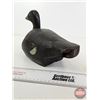 Image 8 : Wooden Duck Decoy (Consignor Tag ~ Blue Bill Drake : Working : Quebec : c.1950) (Measures : 8"H x 6-