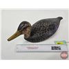 Image 2 : Wooden Duck Decoy (Consignor Tag ~ Hand Carved & Painted : Mallard Hen : Working Decoy) (Measures : 