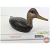 Image 4 : Wooden Duck Decoy (Consignor Tag ~ Hand Carved & Painted : Mallard Hen : Working Decoy) (Measures : 