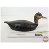 Image 5 : Wooden Duck Decoy (Consignor Tag ~ Hand Carved & Painted : Mallard Hen : Working Decoy) (Measures : 