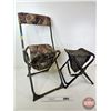 Image 1 : Folding Hunting Chair w/Under Seat Storage & Folding Stool