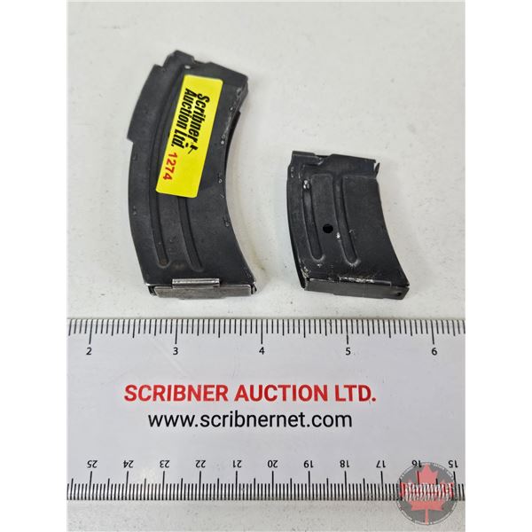 22cal Magazines (2) : Savage Mark II (10rd) & Winchester (5rd)