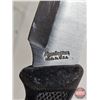 Image 4 : Remington Rubber Grip Hunting Knife w/Leather Sheath (Total Length of Knife : 9-1/2"L)
