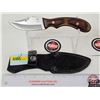 Image 4 : Premiere H-88 Hunting Knife with Laminated Handle & Sheath  (Total Length of Knife : 8-1/2"L)