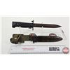 Image 1 : Danish Bayonet w/Sheath "USM5A1" (M1 Garand) (Total Length of Bayonet : 11-1/2"L)