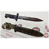 Image 2 : Danish Bayonet w/Sheath "USM5A1" (M1 Garand) (Total Length of Bayonet : 11-1/2"L)