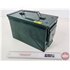 Image 1 : Metal Ammo Box  (Measures : 7-1/2"H x 6-1/4"W x 12"D)