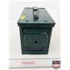 Image 2 : Metal Ammo Box  (Measures : 7-1/2"H x 6-1/4"W x 12"D)