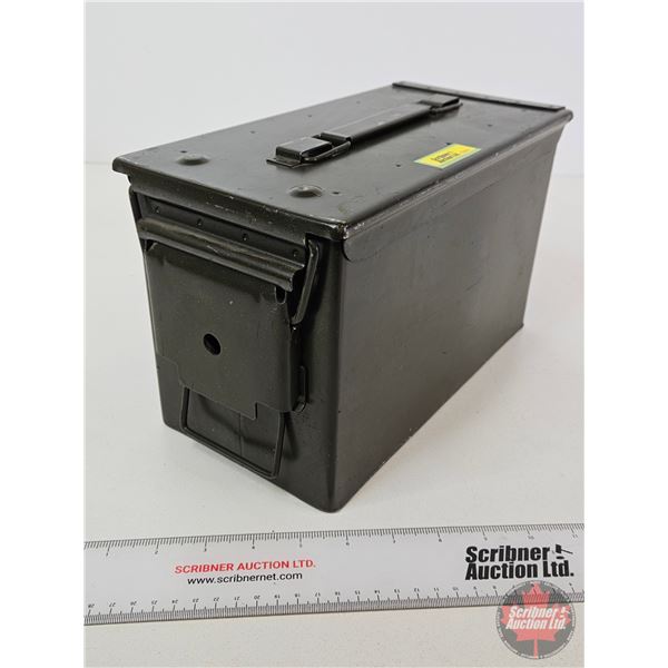 Metal Ammo Box  (Measures : 7-1/2"H x 6-1/4"W x 12"D)