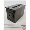 Image 1 : Metal Ammo Box  (Measures : 7-1/2"H x 6-1/4"W x 12"D)