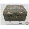 Image 1 : Wooden Ammo Box w/Metal Liner  (Measures : 8"H x 14"W x 12-1/2"D)