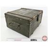 Image 4 : Wooden Ammo Box w/Metal Liner  (Measures : 8"H x 14"W x 12-1/2"D)