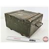 Image 5 : Wooden Ammo Box w/Metal Liner  (Measures : 8"H x 14"W x 12-1/2"D)