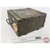 Image 6 : Wooden Ammo Box w/Metal Liner  (Measures : 8"H x 14"W x 12-1/2"D)