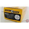 Image 4 : Weaver Riflescopes (2) : Model V22 (3-6x)  (Box Measures : 2"H x 13"W x 3"D)