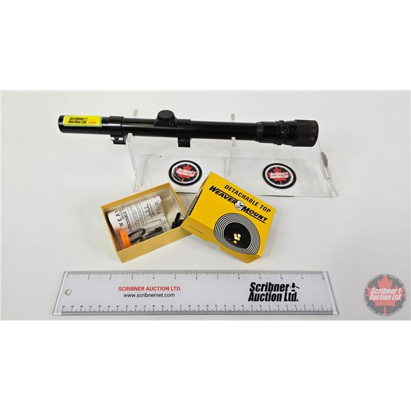 Weaver V22 (3-6x) Riflescope & Screws