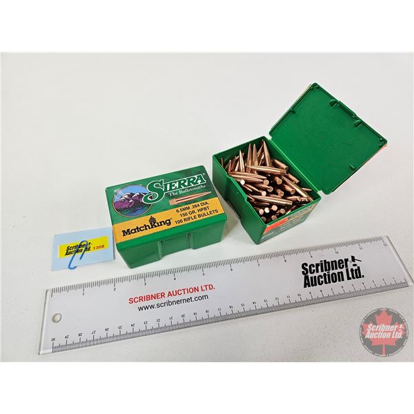 Sierra Bullets : 6.5mm (150gr)  (2 Boxes of 100 Count)  (200 Count Total)
