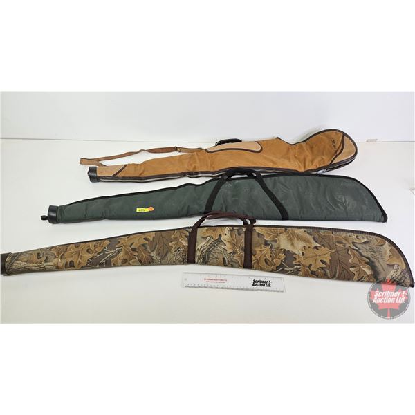 Soft Shell Guns Cases (3)  (Measures : 44"L)  (Note : One Zipper Broken)