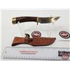 Image 1 : Browning Belt Knife w/Leather Sheath (Total Length of Knife : 7-1/2"L)