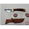 Image 4 : Browning Belt Knife w/Leather Sheath (Total Length of Knife : 7-1/2"L)