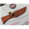 Image 7 : Browning Belt Knife w/Leather Sheath (Total Length of Knife : 7-1/2"L)