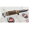 Image 4 : Anton Wingen Jr Hunting Knife w/Leather Sheath (Germany) (Total Length of Knife : 8"L)