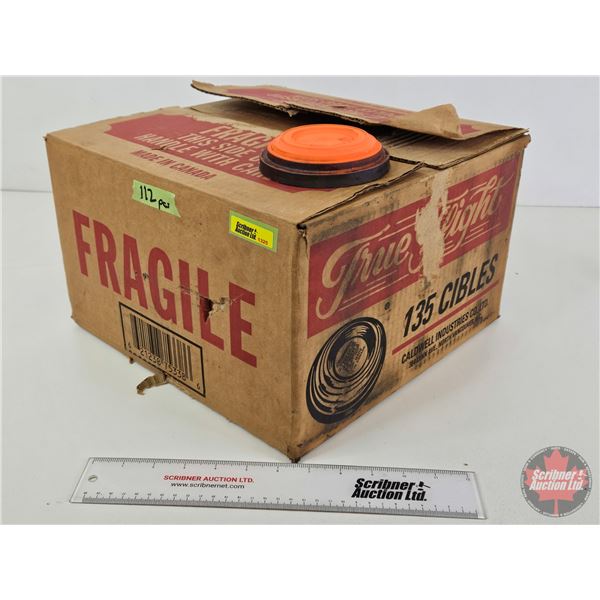 True Flight Clay Targets (112 Count)  (Box Measures : 8-1/2"H x 13-1/2"W x 13-1/2"D)  (Very Fragile 