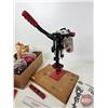 Image 2 : MEC 600JR Mark V Shotshell Reloader (12ga) w/Variety of Hulls & Primers (Mounted on Plywood Base) (M
