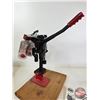 Image 5 : MEC 600JR Mark V Shotshell Reloader (12ga) w/Variety of Hulls & Primers (Mounted on Plywood Base) (M