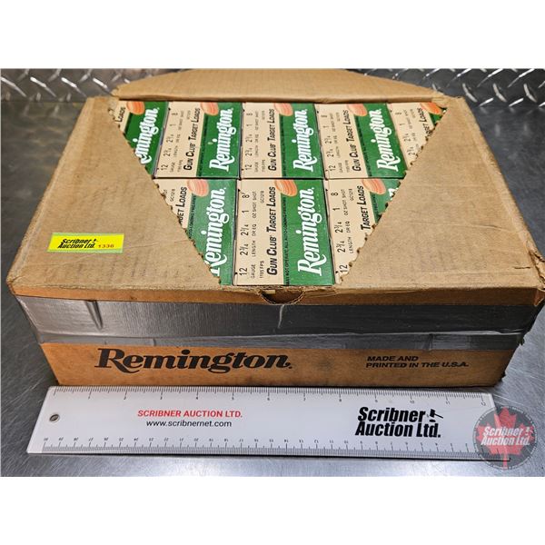 AMMO ~ CASE LOT : Remington : Gun Club Target Loads 12ga (2-3/4") (1oz - #8 Shot) (10 Boxes of 25) (
