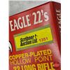Image 3 : AMMO : American Eagle 22's High Velocity : 22 LR (38gr Hollow Point) (1 Brick of 400) (400 Rnds TOTA