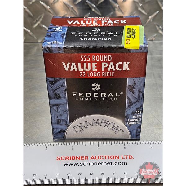 AMMO : Champion 22LR (36gr) (1 Box of 525 Rnds TOTAL)
